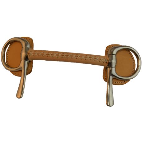 Mors à spatule droit en cuir